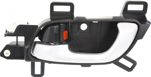 Evan Fischer Interior Door Handle Compatible with Honda Civic 12-15 Front LH Inside Silver Lever and Black Housing Plastic
