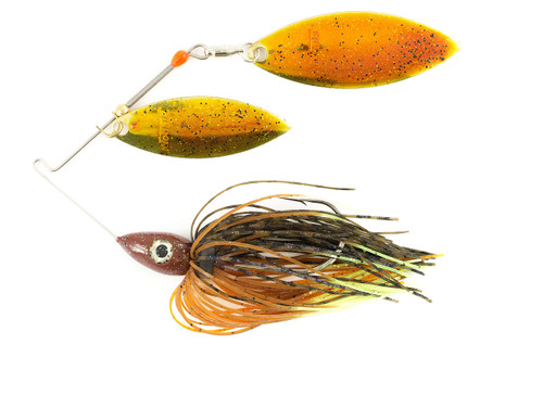 Nichols Lures Pulsator Metal Flake Double Willow Spinnerbait, Bluegill, 3/8-Ounce