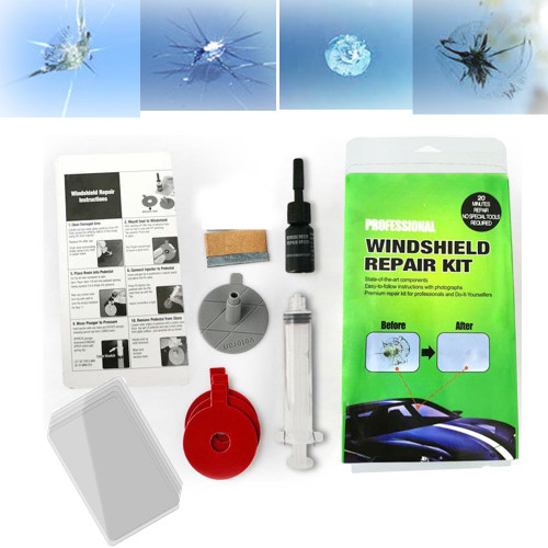 Auto Car Windshield Repair Kit for Chips and Cracks Glass Windscreen DIY Repair Tool Kit Windshield,Quick Fix for Chips, Cracks, Star-Shaped Crack