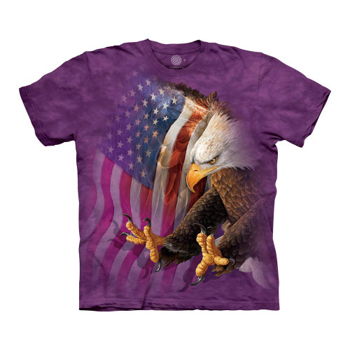 The Mountain Unisex-Adult's Eagle Freedom, Purple, Small