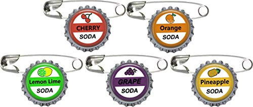 5 Soda Bottle Cap Pins Inspired by Up Set #1