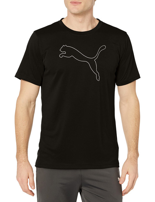 PUMA mens Performance Cat Tee T Shirt, Puma Black, XX-Large US