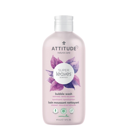 ATTITUDE Bubble Bath, EWG Verified, Plant & Mineral-Based Ingredients, Dermatologically Tested, Vegan & Cruelty-Free Body Care Products, White Tea Leaves, 16 Fl Oz ATTITUDE Bubble Bath, EWG Verified, Plant & Mineral-Based Ingredients, Dermatologically Tested, Vegan & Cruelty-Free Body Care Products, White Tea Leaves, 16 Fl Oz