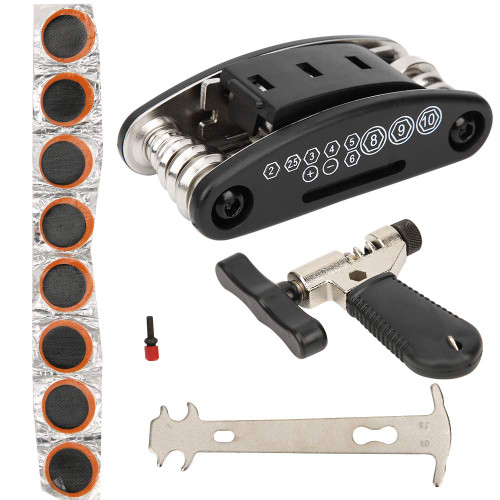 Bicycle Multi Tool,plplaaoo Bike Repair Tool kit Set, Bike Tires Repair Tools,Chain Sprocket Remover Tool,Bicycle Chain Repair Tool Kit Combination for Road Mountain Bikes Bicycle Multi Tool,plplaaoo Bike Repair Tool kit Set, Bike Tires Repair Tools,Chain Sprocket Remover Tool,Bicycle Chain Repair Tool Kit Combination for Road Mountain Bikes