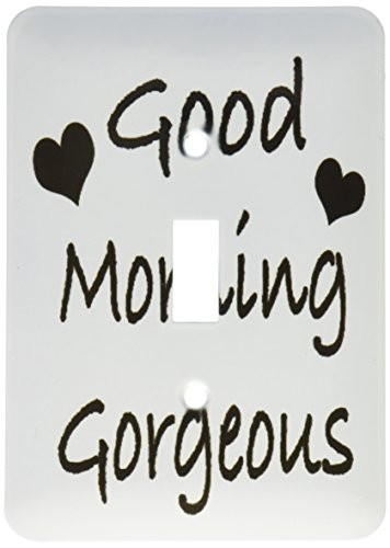 3dRose lsp_171885_1 Good Morning Gorgeous Toggle switch
