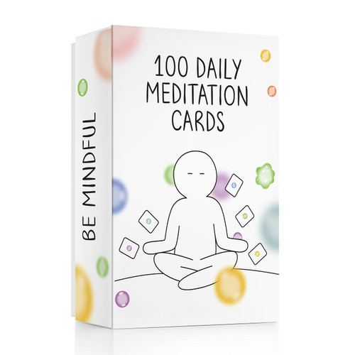 BEST 100 Daily Meditation Cards | Anxiety Relief Item for Relaxation | Self Care Kit for Stress Relief | Perfect Mindfulness Gift For Teens & Adults | Advance Beyond Positive Affirmations BEST 100 Daily Meditation Cards | Anxiety Relief Item for Relaxation | Self Care Kit for Stress Relief | Perfect Mindfulness Gift For Teens & Adults | Advance Beyond Positive Affirmations