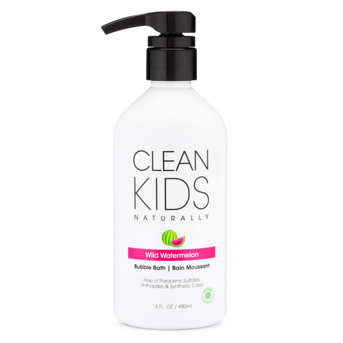 Clean Kids Naturally Wild Watermelon Bubble Bath, 16oz