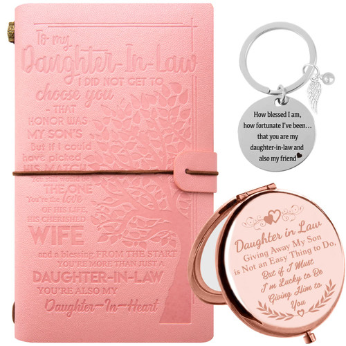 Daughter In Law Journal,Daughter In Law Leather Journal,Daughter-in-law Keychain,Daughter In Law Mirror,Daughter In Law Gifts,Daughter In Law from Mother In Law,Daughter In Law from Father In Law