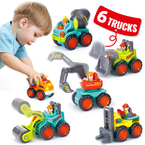 HOLA Toys for 1 Year Old Boy Birthday Gift - 6 PCs Toy Trucks Mini Car Toys for 2 Year Old Boy Birthday Gift, Toddler Toys Age 1-2, Baby Toys for 1 + Year Old Boy Baby Xmas Stocking Stuffers for Kids HOLA Toys for 1 Year Old Boy Birthday Gift - 6 PCs Toy Trucks Mini Car Toys for 2 Year Old Boy Birthday Gift, Toddler Toys Age 1-2, Baby Toys for 1 + Year Old Boy Baby Xmas Stocking Stuffers for Kids