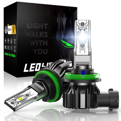 H7 10000LM 6500K 50W LED Bulbs, 2Pcs Brighter LED Bulbs,, Cool White Headlight Low Beam/Fog Light Conversion Kits, Non-Polarity Plug and Play for Car