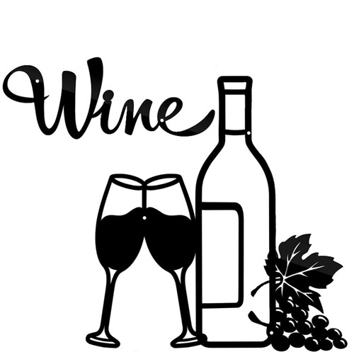 HYXXYY Metal Wine Wall Decor, Kitchen Wine Theme Wall Decor Metal Wine Glass Art Wall Decor Vintage Black Wine Bottle Goblet Wall Art Suitable For Family Living Room, Dining Room, Bedroom, Bar HYXXYY Metal Wine Wall Decor, Kitchen Wine Theme Wall Decor Metal Wine Glass Art Wall Decor Vintage Black Wine Bottle Goblet Wall Art Suitable For Family Living Room, Dining Room, Bedroom, Bar