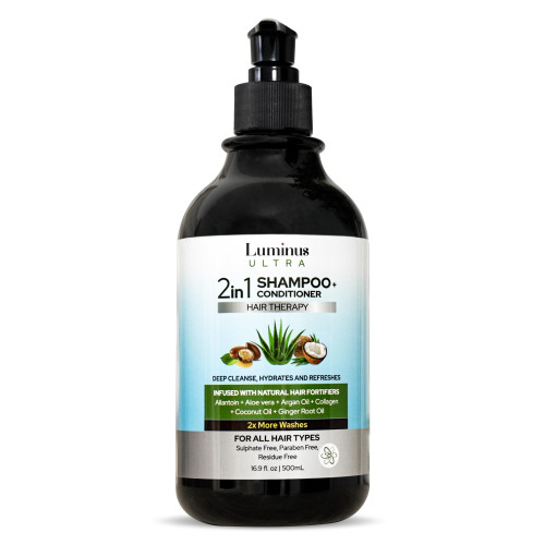 2 in 1 Shampoo and Conditioner Set for All Hair - Natural Shampoo for Women & Men, Sulfate Free Shampoo and Conditioner, Native Shampoo and Conditioner, Clarifying Shampoo for Men & Women, 16.9 FL Oz