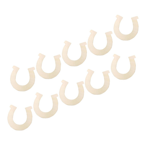 SEWACC 24pcs Horseshoe Shaped Wood Chips Wood Crafts for Kids Blank Labels Handmade Labels Wooden Unfinished Slices Wooden Log Slices Unfinished Wood Cutouts Wooden Moon Decor Wooden Chip