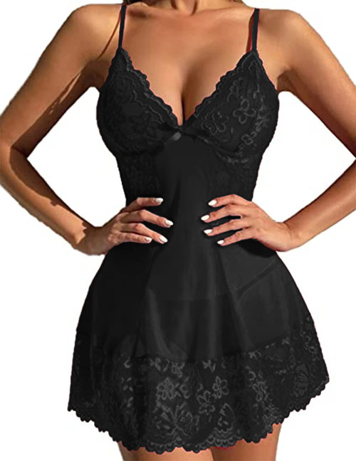 Avidlove Sexy Lingerie for Women Kinky Babydoll Lingerie Lace Chemise Mesh Sleepwear(Black,Small) Avidlove Sexy Lingerie for Women Kinky Babydoll Lingerie Lace Chemise Mesh Sleepwear(Black,Small)