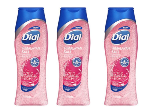 Dial Body Wash Himalayan Salt Enriching, 16 Fl Oz (Pack of 3)