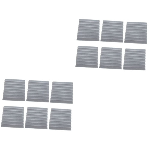 ERINGOGO 12 Pcs Acoustic Foam Bass Studio Foam Noise Dampening Wall Soundproofing Padding Noise Absorbing Panel Corner Block Finish for Studios Drum Chamber Tile Corner Flame Polyurethane