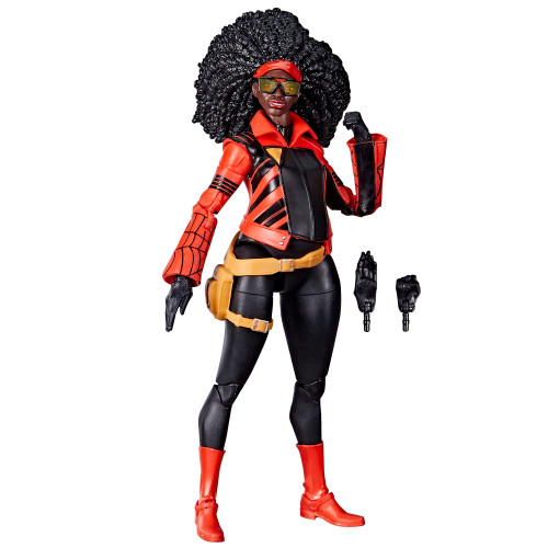 Marvel Legends Series Spider-Man: Across The Spider-Verse Jessica Drew 6-inch Action Figure Toy, 2 Accessories Marvel Legends Series Spider-Man: Across The Spider-Verse Jessica Drew 6-inch Action Figure Toy, 2 Accessories