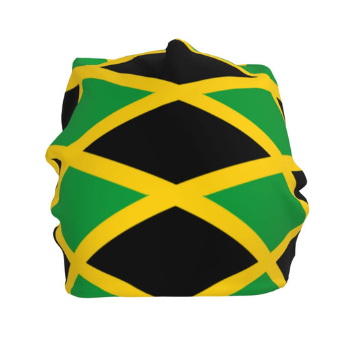 allgobee Beanie Hat for Men Women Slouchy Beanie Hats Jamaica-Flag Winter Knit Cuffed Beanie Skull Cap Black