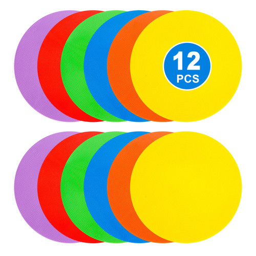 9inch Spot Markers Flat Field Cones? Non Slip Rubber Agility Markers Flat Field Cones ? for Soccer Basketball Sports Speed Agility Training ?12 pcs? 9inch Spot Markers Flat Field Cones? Non Slip Rubber Agility Markers Flat Field Cones ? for Soccer Basketball Sports Speed Agility Training ?12 pcs?