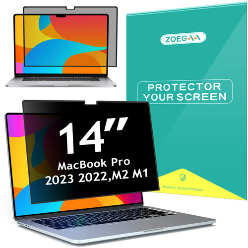 ZOEGAA MacBook Pro 14 Privacy Screen, Privacy Screen Compatible with MacBook Pro 14 inch 2021-2021,(A2442/A2779, M1/M2), Removable Anti Blue Light Privacy Screen for MacBook Pro 14.2" ZOEGAA MacBook Pro 14 Privacy Screen, Privacy Screen Compatible with MacBook Pro 14 inch 2021-2021,(A2442/A2779, M1/M2), Removable Anti Blue Light Privacy Screen for MacBook Pro 14.2"