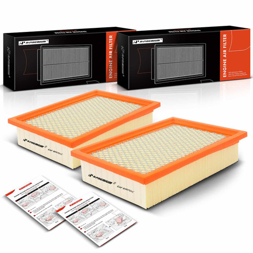 A-Premium 2-PC Engine Air Filter Compatible with Ford Escape 2001-2012, Taurus 2000-2007 & Mercury Mariner 2005-2011, Sable 2000-2005 & Mazda Tribute 2001-2011