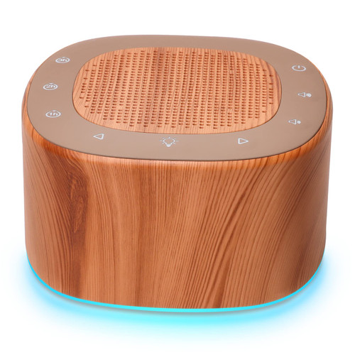Housbay White Noise Sound Machine for Sleeping- 18 Soothing Sounds, 30 Levels Volume, Colored Nightlight, Small Sleep Noise Machine for Adults, Kids, Baby, Travel- Wood Grain Housbay White Noise Sound Machine for Sleeping- 18 Soothing Sounds, 30 Levels Volume, Colored Nightlight, Small Sleep Noise Machine for Adults, Kids, Baby, Travel- Wood Grain
