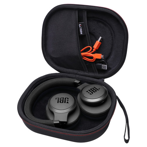 LTGEM EVA Hard Case for JBL Live 650BTNC / 400BT / 500BT /460NC and JBL Tune 510BT /700BT/710BT/760NC/750BTNC/ 660 BTNC / 560BT / 500BT / E45BT/ Bluetooth Wireless Headphone - Black