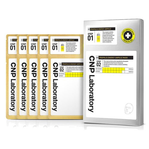 CNP Laboratory Propolis Energy Ampoule Mask (5pc) I 2-Step Face Mask with Propolis Extract