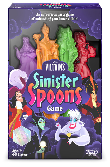 Funko Disney Villains Sinister Spoons Party Game for 4-8 Players Ages 7 and Up Funko Disney Villains Sinister Spoons Party Game for 4-8 Players Ages 7 and Up