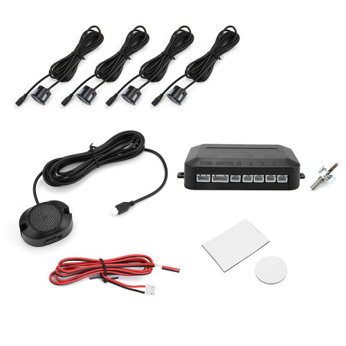 reverse sensor kit, Car Electronics Car Parking Sensor Reversing Radar Kit Warning Sound Indicator Probe System 12V