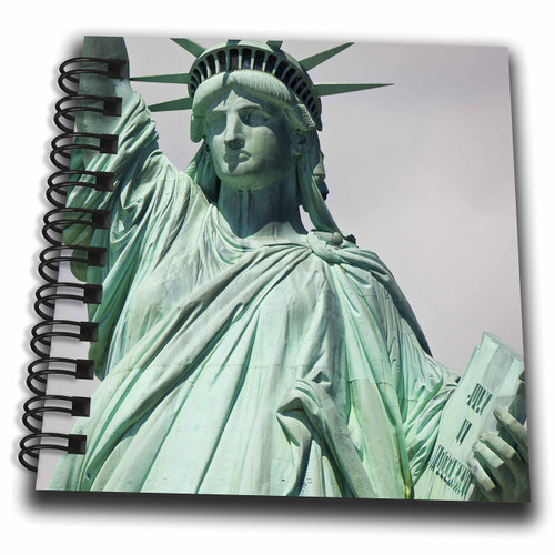 3D Rose Close up of Statue of Liberty Mini Notepad