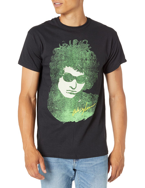 Bob Dylan Men's Green Illustration, Black, Medium Bob Dylan Men's Green Illustration, Black, Medium