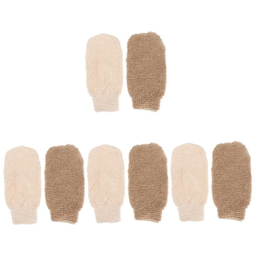 NOLITOY 8 PCS Bath Gloves Mesh Pouf Scrubber Bathing exfoliating Sponge Bath exfoliating mitt Body Towel Bath Scrubber spa Towels Back Shower Towels exfoliating Bath Towels Back rub Gloves