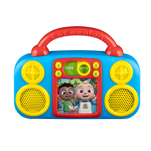 eKids Cocomelon Toy Music Player Includes Freeze Dance, Musical Toy for Toddlers with Built-in Nursery Rhymes for Fans of Cocomelon Toys and Gifts for Boys and Girls