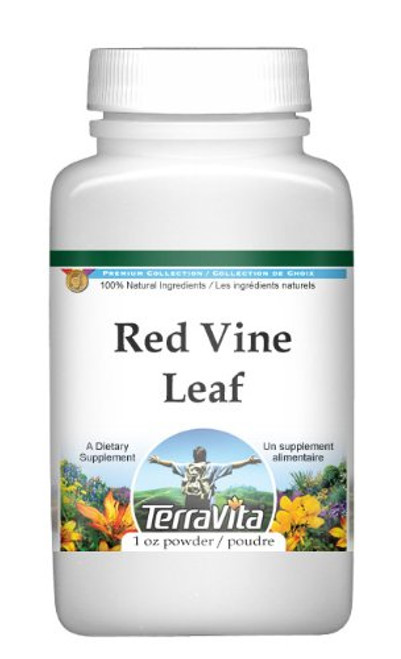 Red Vine Leaf (Vitis vinifera) Powder (1 oz, ZIN: 511413) Red Vine Leaf (Vitis vinifera) Powder (1 oz, ZIN: 511413)