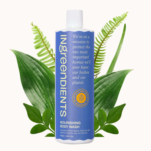 Ingreendients Natural Body Wash With Organic Ingredients - Moisturizing For Dry and Sensitive Skin, Organic Body Wash, Vegan Body Wash, Paraben Free Body Wash, Cruelty Free, Sulfate Free, Betaine Free (16 FL. OZ)