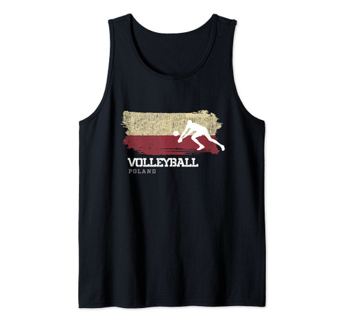 Volleyball Poland Flag Team Indoor Beach Player Tank Top