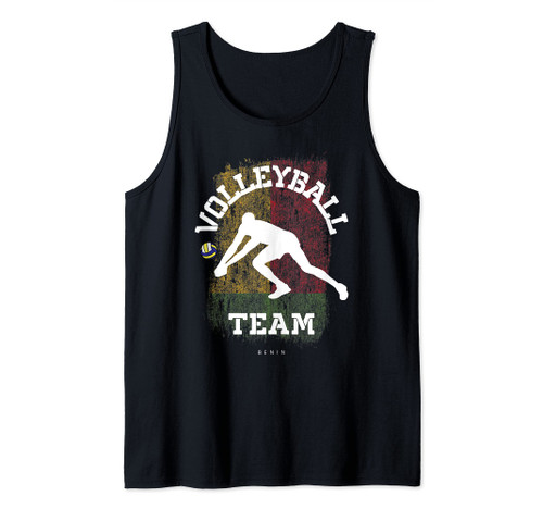 Volleyball Benin Flag Team Indoor Beach Player Tank Top