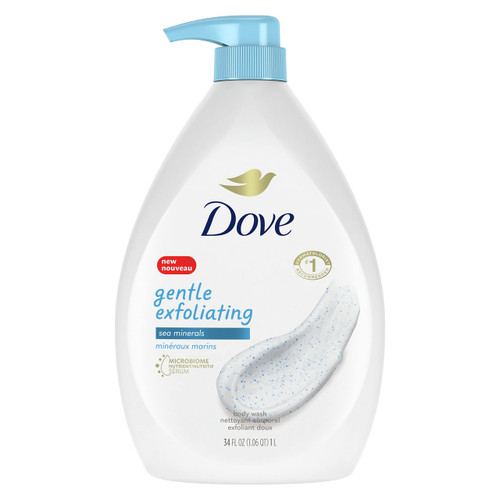 Dove Body Wash Instantly Reveals Visibly Smoother Skin Gentle Exfoliating With Sea Minerals Cleanser That Effectively Washes Away Bacteria While Nourishing Your Skin 34 oz