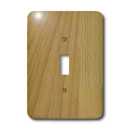 3dRose lsp_41592_1"Beech Wood" Single Toggle Switch