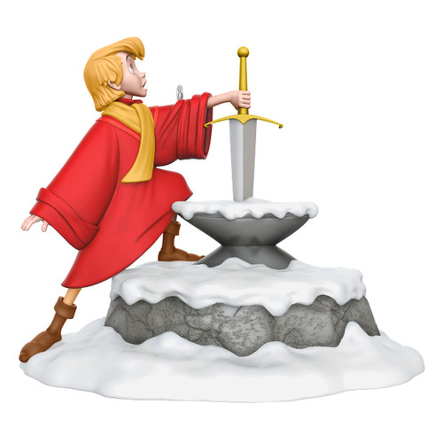 Hallmark Keepsake Christmas Ornament 2023, Disney The Sword in The Stone 60th Anniversary Becoming King Arthur, Gifts for Disney Fans