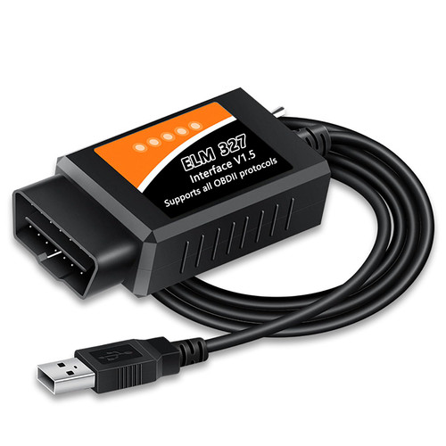 USB ELM327 OBD2 Adapter Scanner Reader OBD 2 ELM 327 Adapter Reader Scanner Code Readers Diagnostic Scan Tools for Car SUV Pickup Light Truck for FORScann Elmconfigg etc.