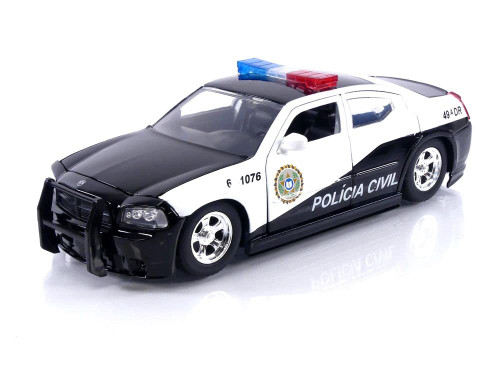 Fast & Furious 1:24 2006 Dodge Charger Police Car Die-Cast Car, Toys for Kids and Adults Fast & Furious 1:24 2006 Dodge Charger Police Car Die-Cast Car, Toys for Kids and Adults