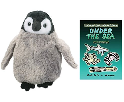Douglas Cuddles Penguin Chick 7" Plush with Under the Sea Stickers Book