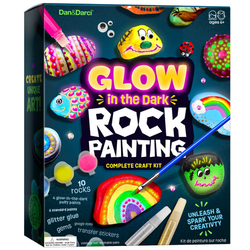 Kids Rock Painting Kit - Glow in The Dark - Arts & Crafts Gifts for Boys and Girls Ages 4-12 - Craft Activities Kits - Creative Art Toys for 4, 5, 6, 7, 8, 9, 10, 11 & 12 Year Old Kids Kids Rock Painting Kit - Glow in The Dark - Arts & Crafts Gifts for Boys and Girls Ages 4-12 - Craft Activities Kits - Creative Art Toys for 4, 5, 6, 7, 8, 9, 10, 11 & 12 Year Old Kids
