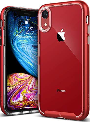 Caseology [Skyfall Series] iPhone XR Case - [Clear Back/Premium Finish/AirSpace] - Red