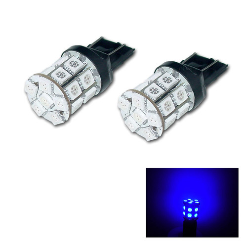 PA LED 2PCS 20SMD T20 7443 Blue Auto LED Bulb 12V for Turn Signal Side Marker Stop Backup Tail Light (7440 7440A 7440NA 7440 7440SV 7443NA 7441 7443 7443R 7444 992 WY21W W21/5W W36W Available)