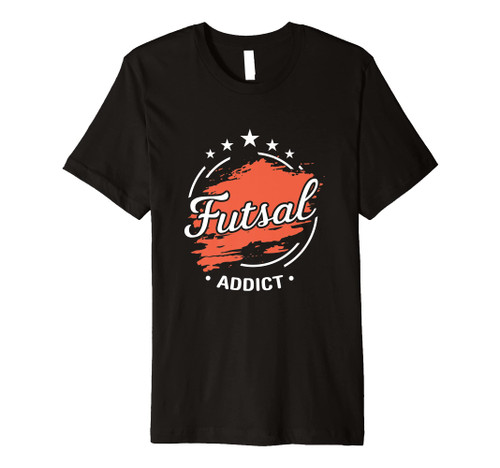 Futsal Addict Graphic Indoor Soccer Player Football Player Premium T-Shirt