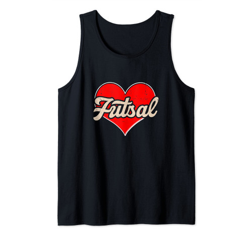 Futsal Heart Graphic Indoor Soccer Player Football Player Tank Top