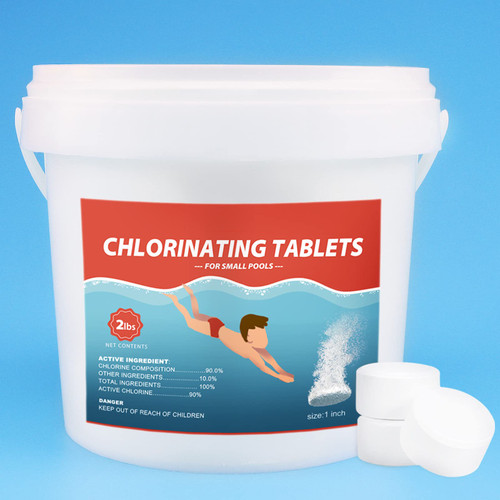 2 Lb 1 Inch swinming Pool Lasting Slow-Dissolving for Swimming Pools and Spas, Hot Tub (A)